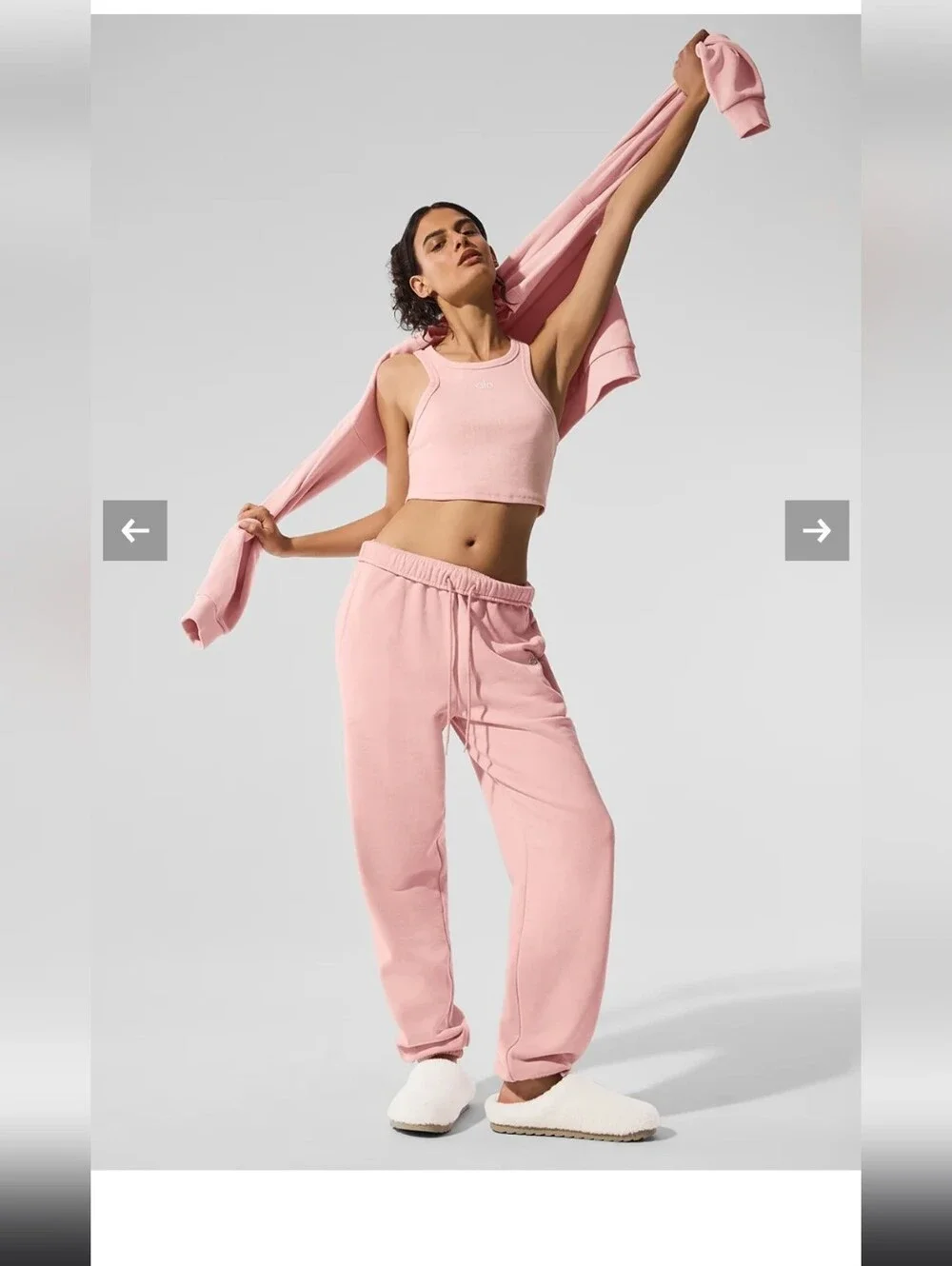 Alo Yoga Pink Quartz Jogger Sweatpants